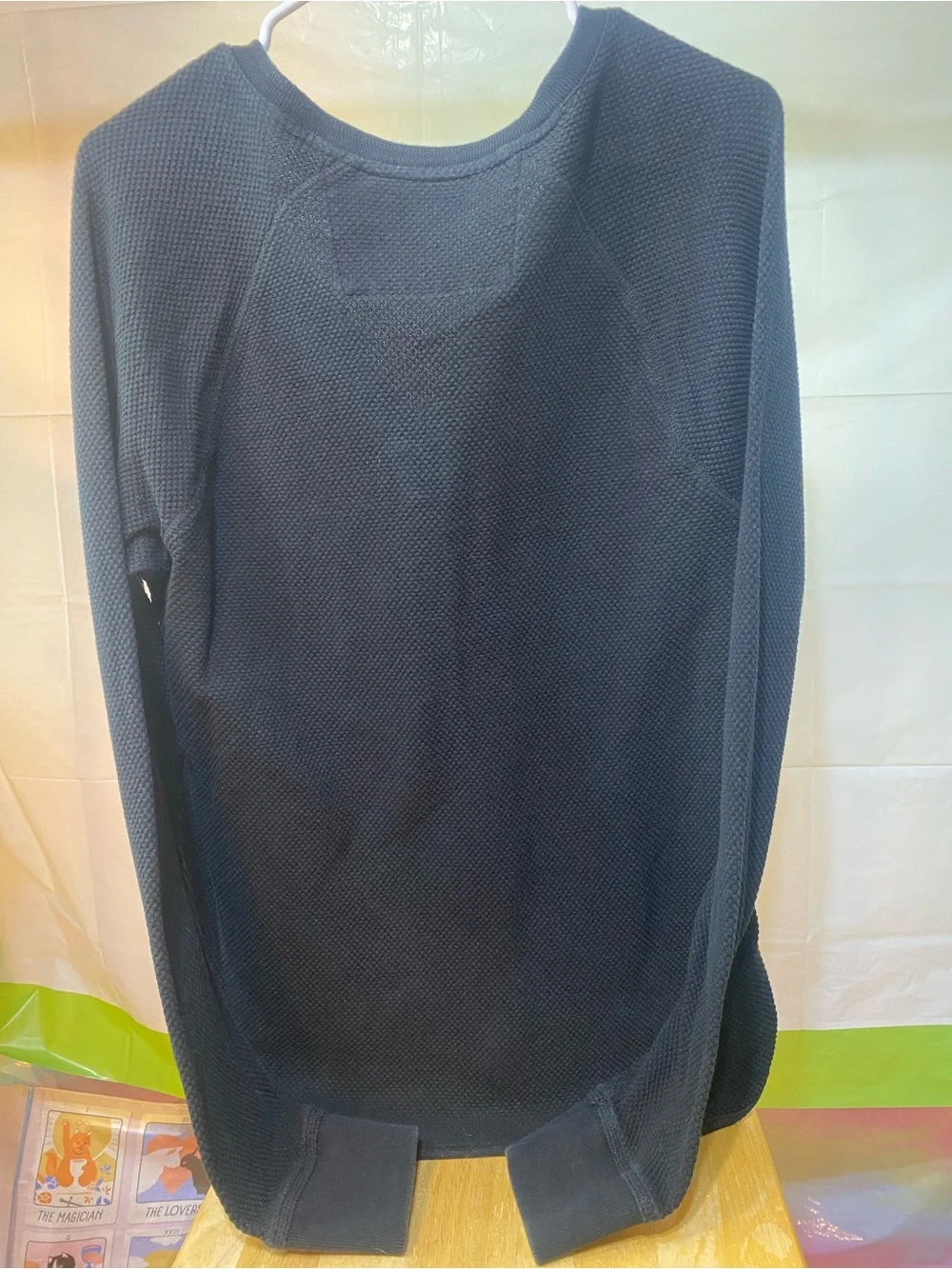 Banana Republic Men's Black Zip Henley Sweater